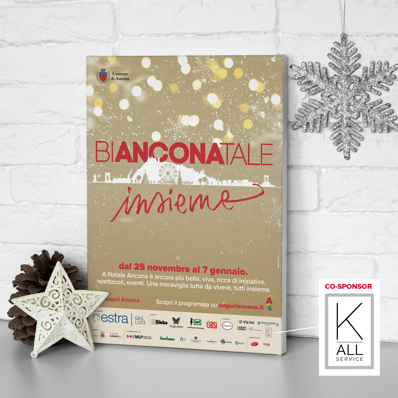 Manifesto 100×140 - Auguri Ancona | K-All sponsor